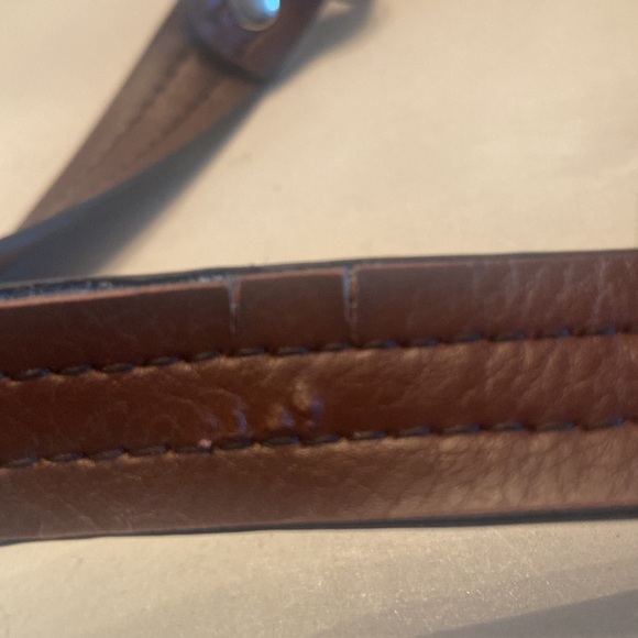 Etienne Aigner brown tan 90’s Y2K east west shoulder bag silver tone hardware - Picture 9 of 16